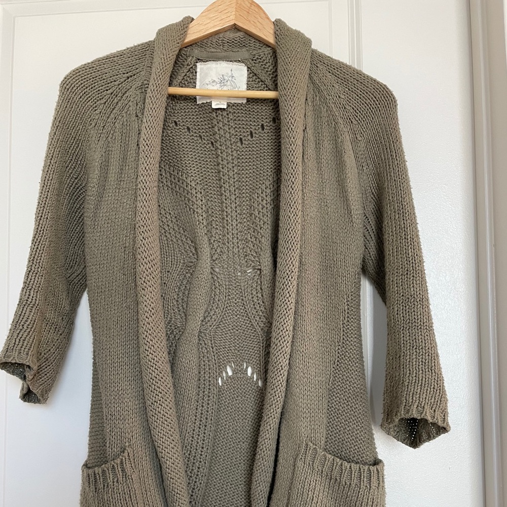 Anthropologie Boucle Shawl Cardigan